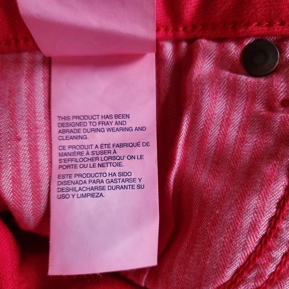 Tommy Hilfiger Red Frayed Shorts - Picture 9 of 10